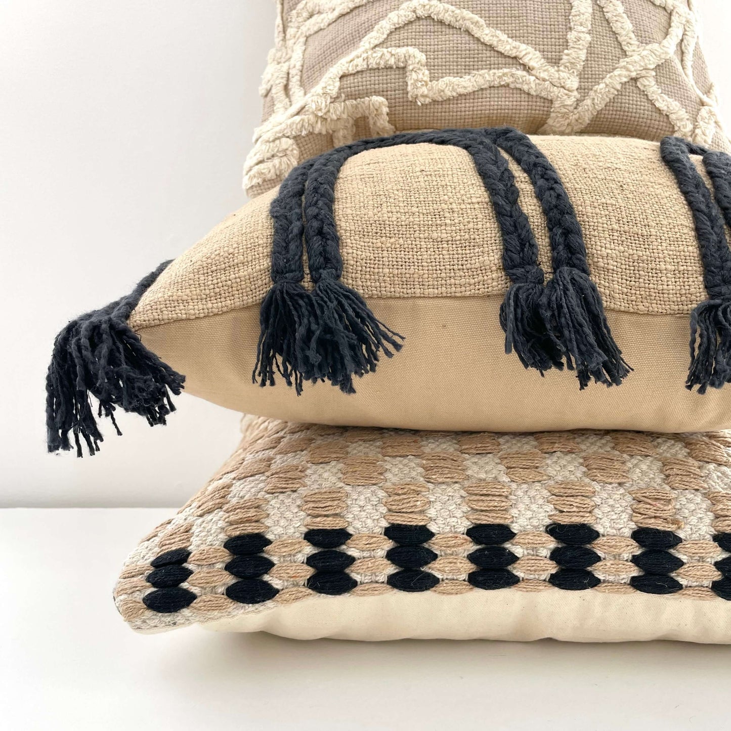 Hand Woven Braided Pillow