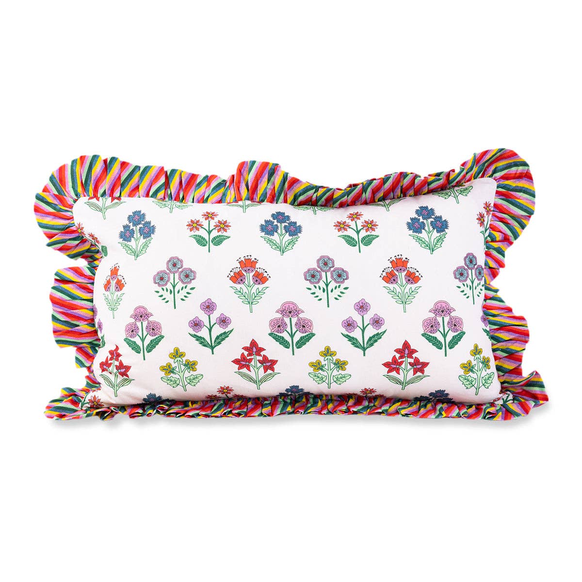 Ruffle Lumbar Pillow