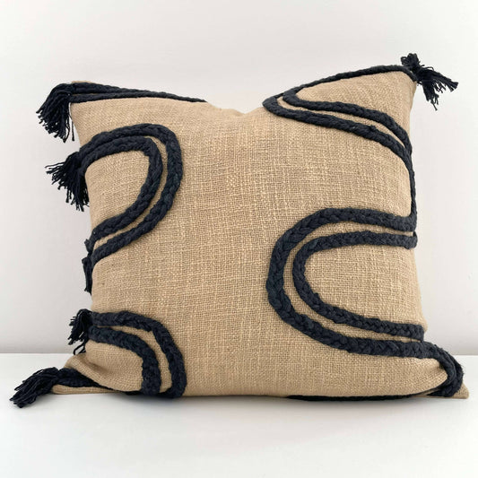Hand Woven Braided Pillow