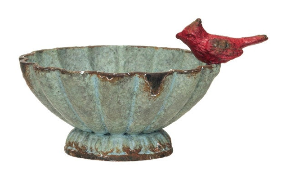 Fluted Bowl w/ Bird