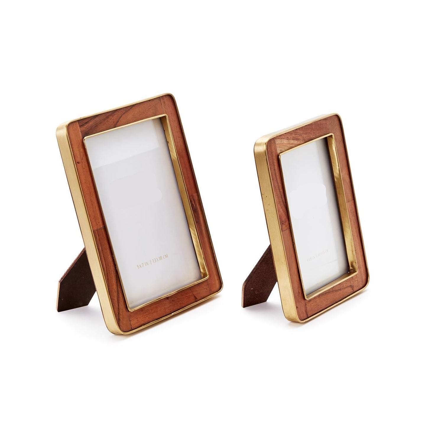 Wood & Gold Frames in 4x6" and 5x7"