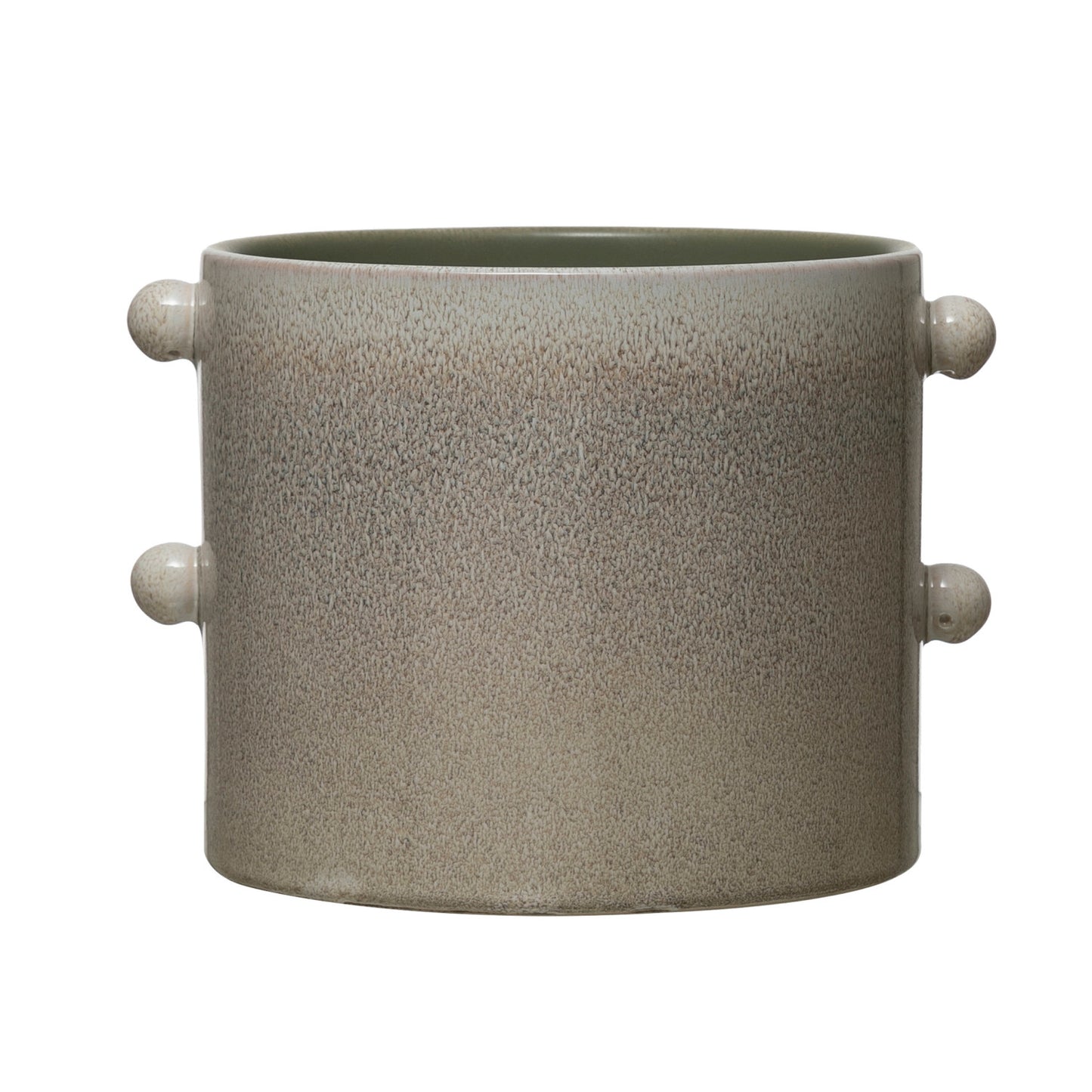 Stoneware Planter with Glaze