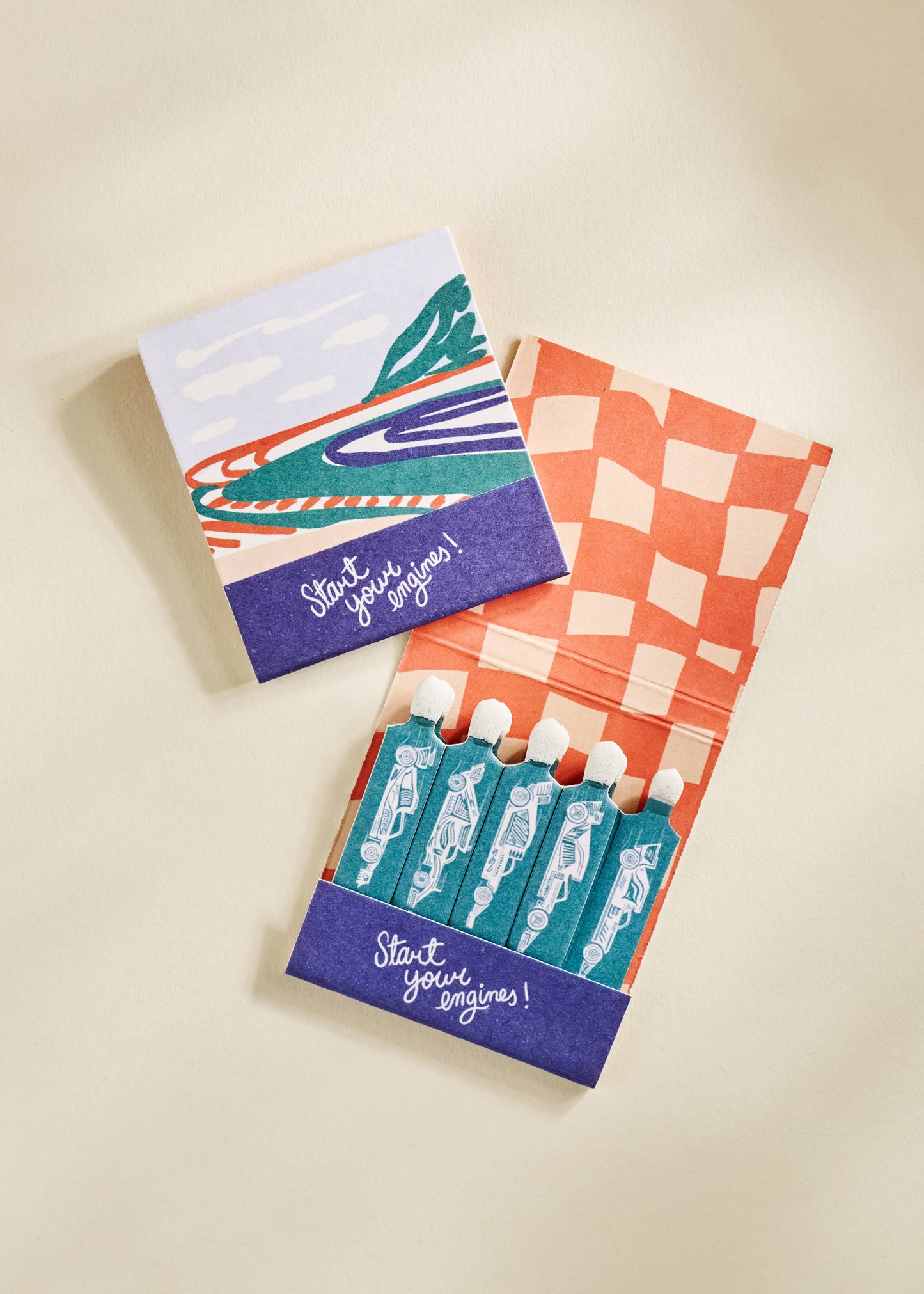 Race Car Matchbook
