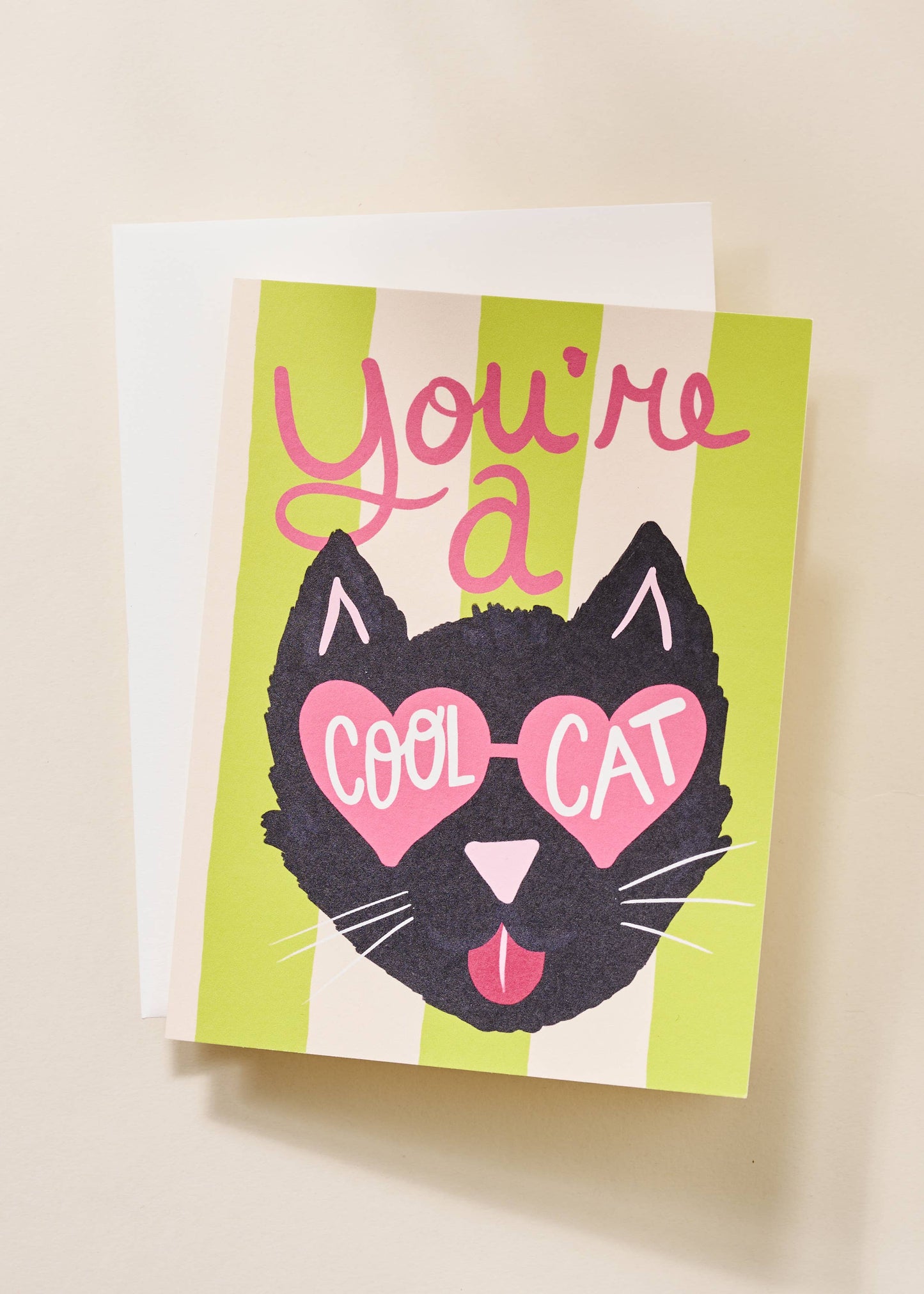 Cool Cat Greeting Card