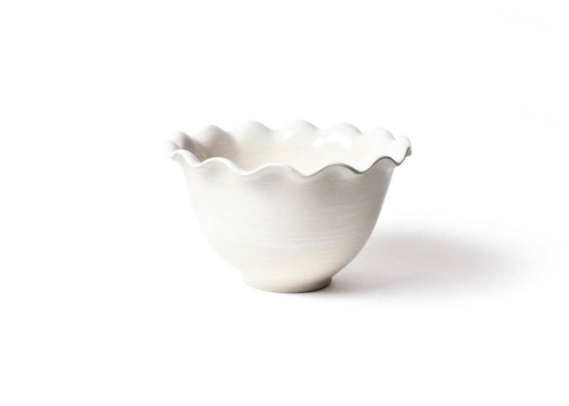 Signature White Ruffle Bowl