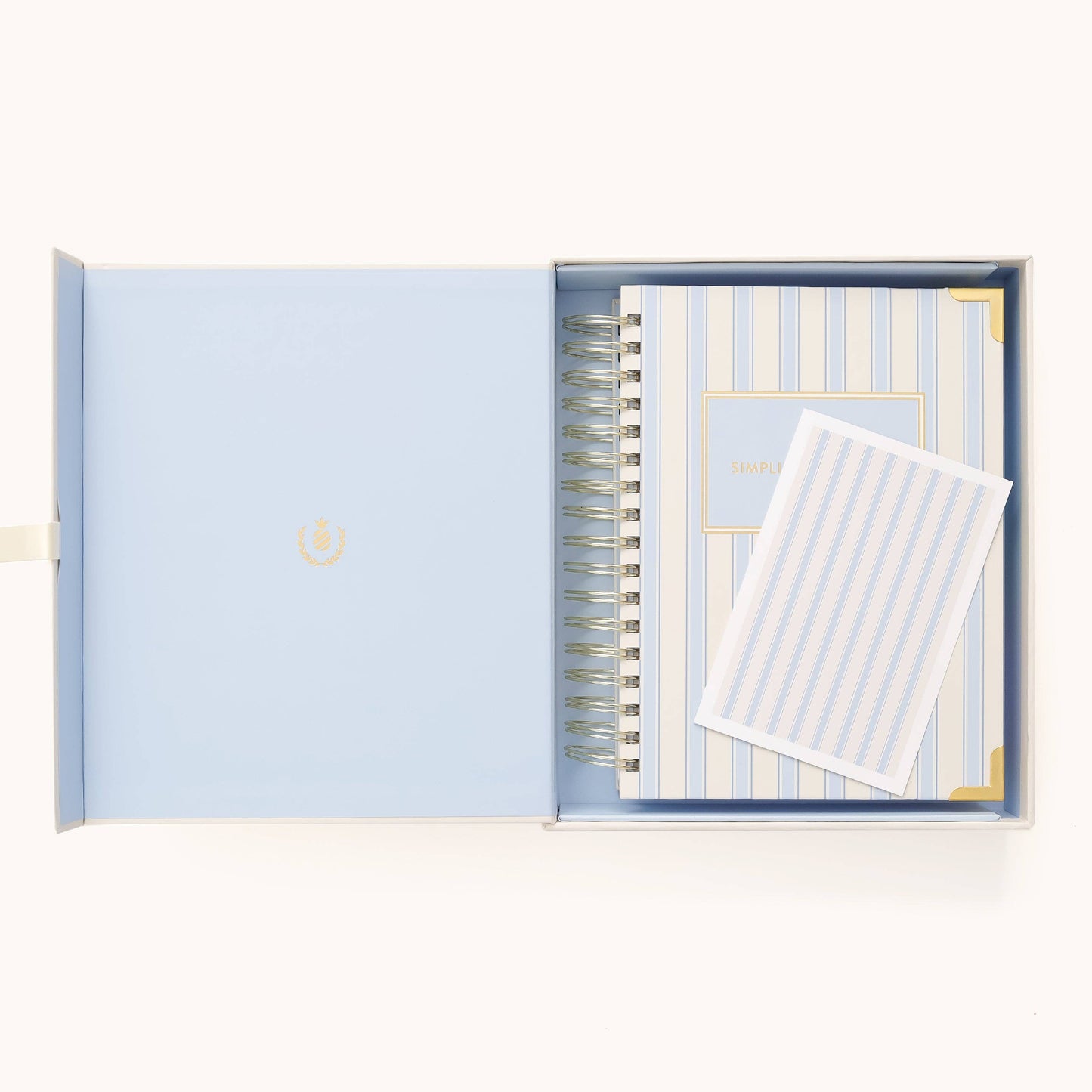 2025-2026 Spiral Daily Simplified Planner - Serene Stripe