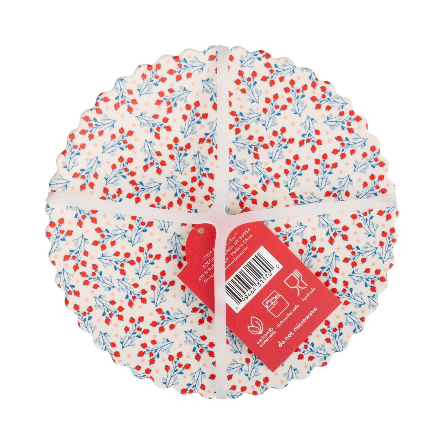 Floral Bamboo Plates
