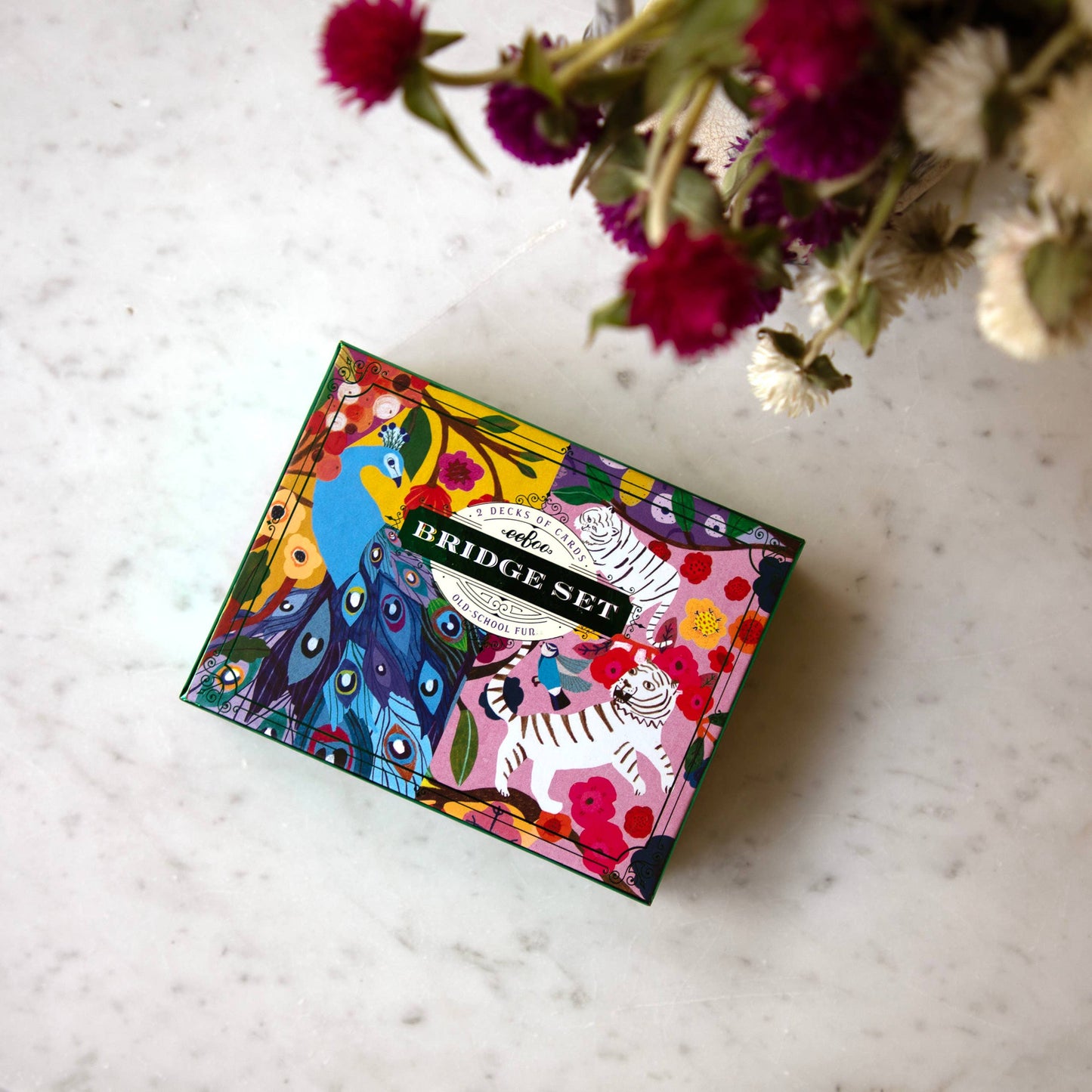 Bridge 2-Deck Card Set - Monika's Peacocks