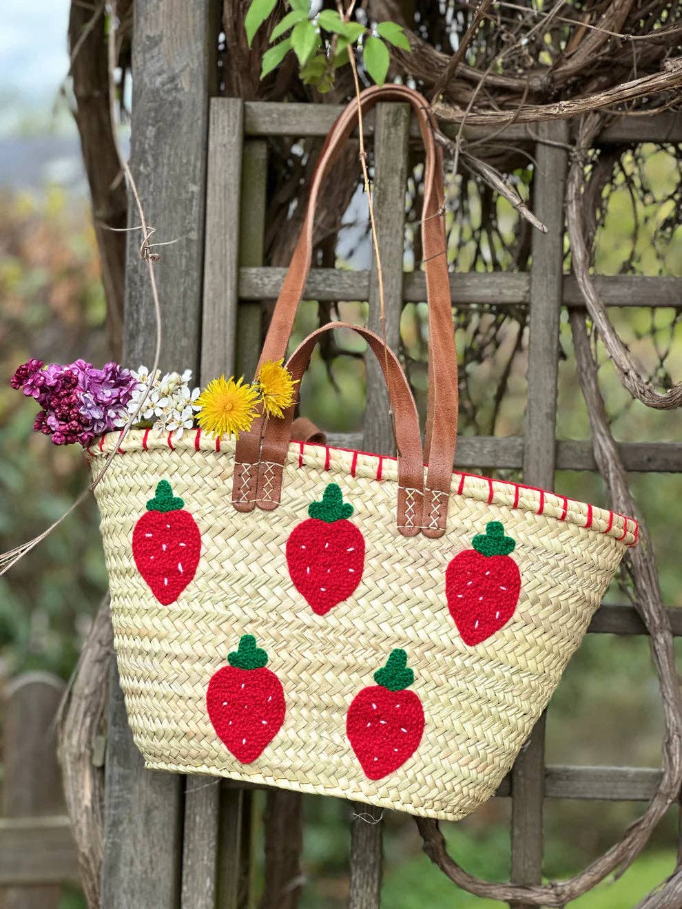 Strawberry Market Tote