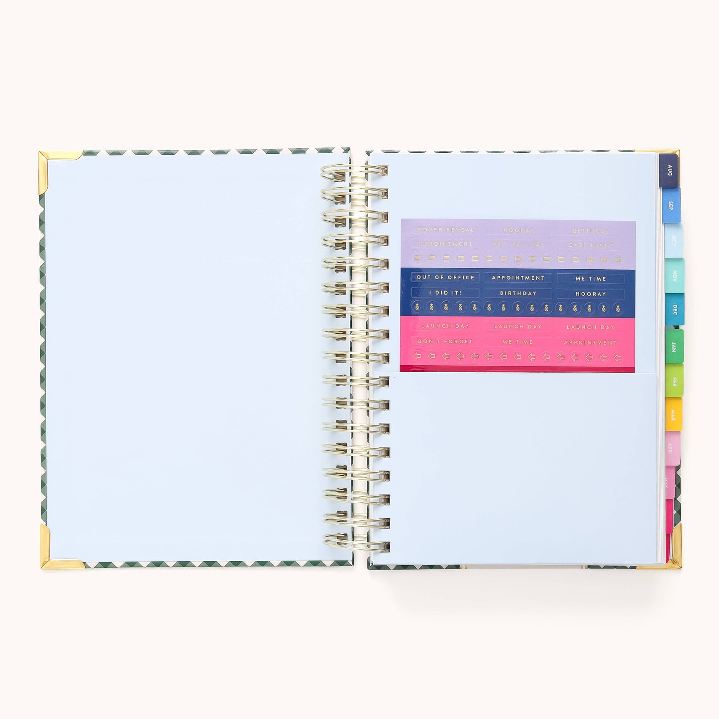 2025-2026 Spiral Daily Simplified Planner - Camp Gingham