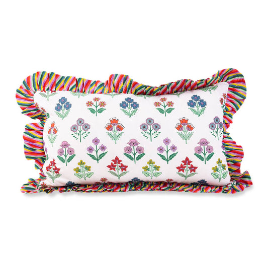 Ruffle Lumbar Pillow