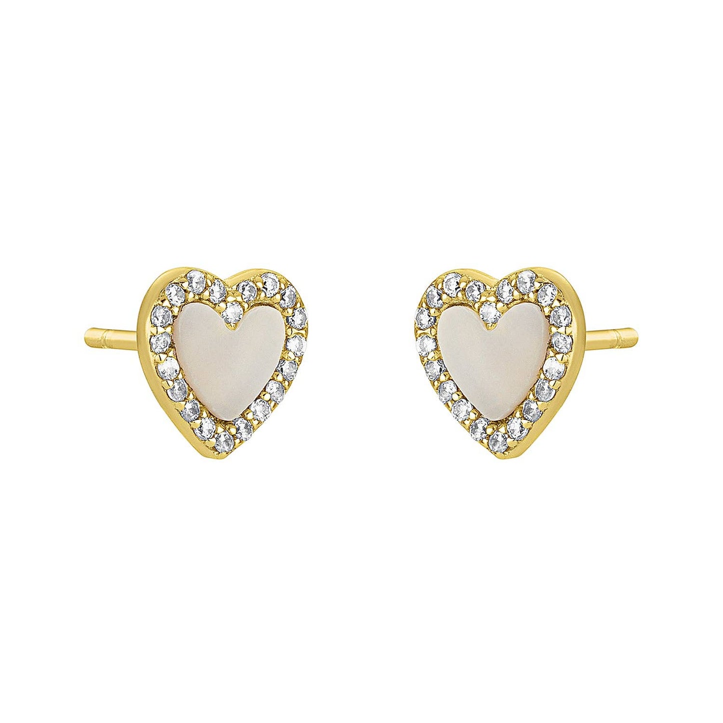 FYB Littles Alana Heart Studs