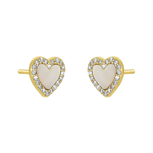 FYB Littles Alana Heart Studs