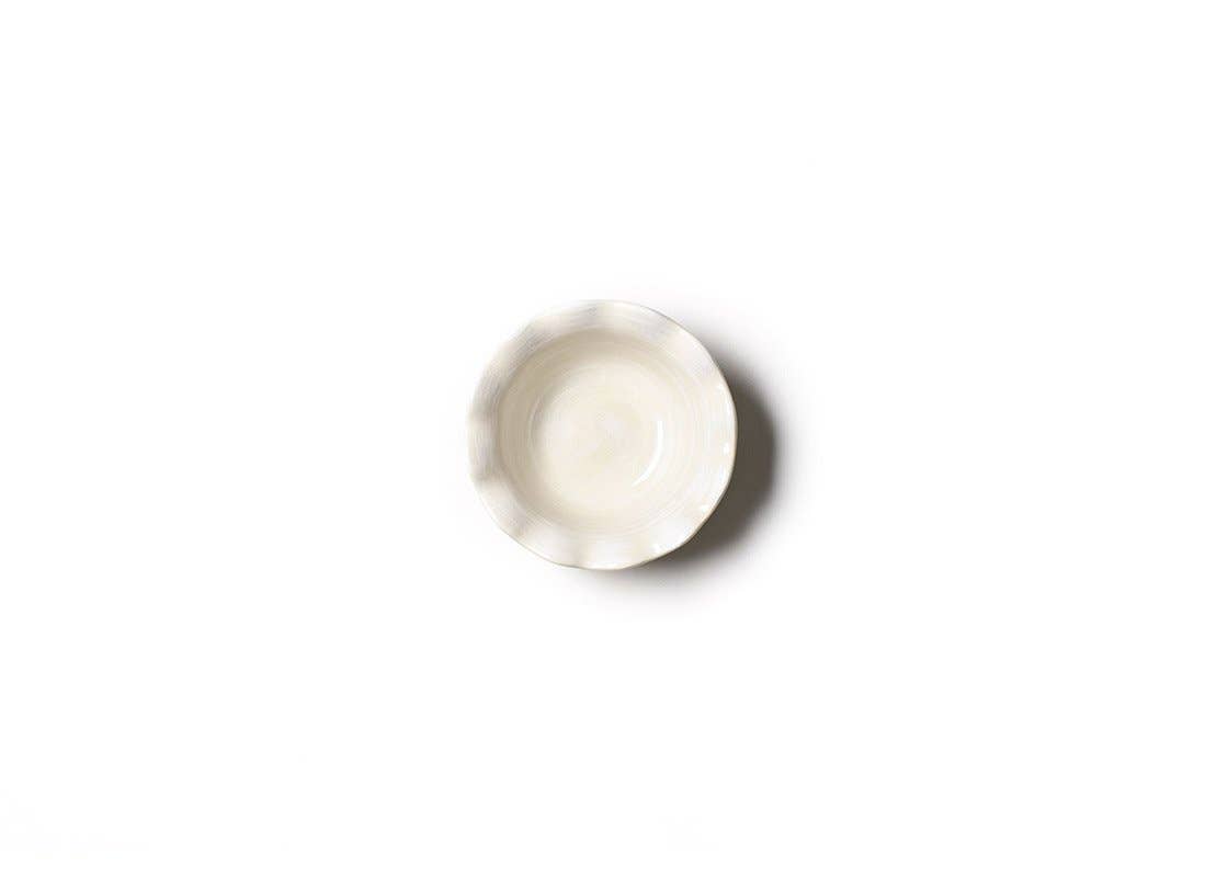 Coton Colors White Ruffle Dipping Bowl