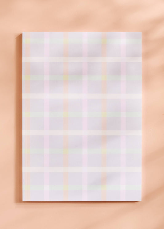 Pastel Gingham Notebook