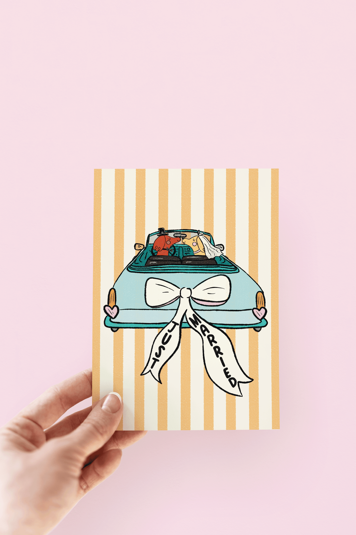 Just Married Greeting Card