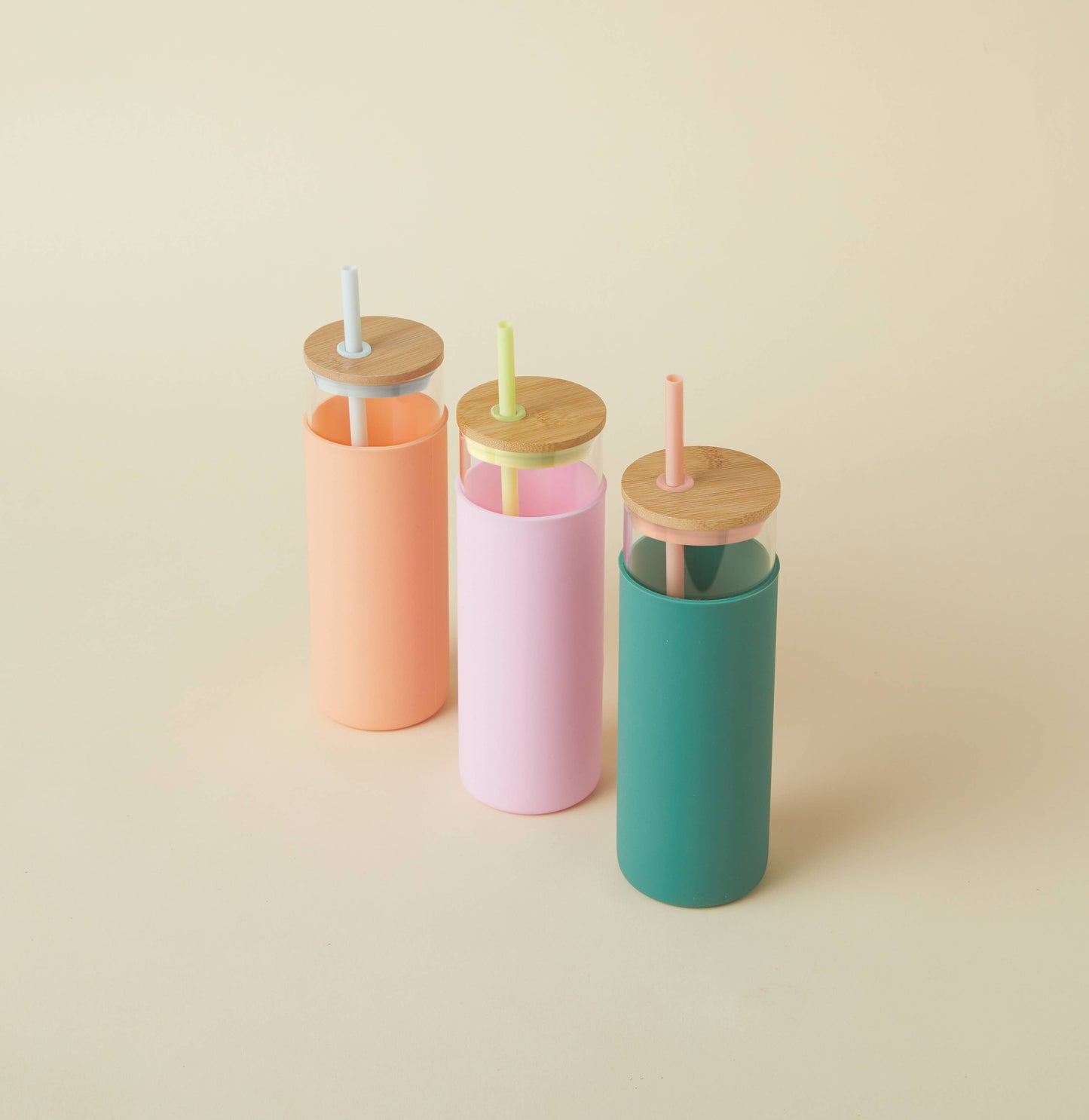 Tumbler With Straw - Citron/Pink