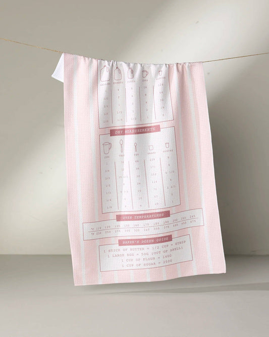 Baker's Cheat Sheet Tea Towel
