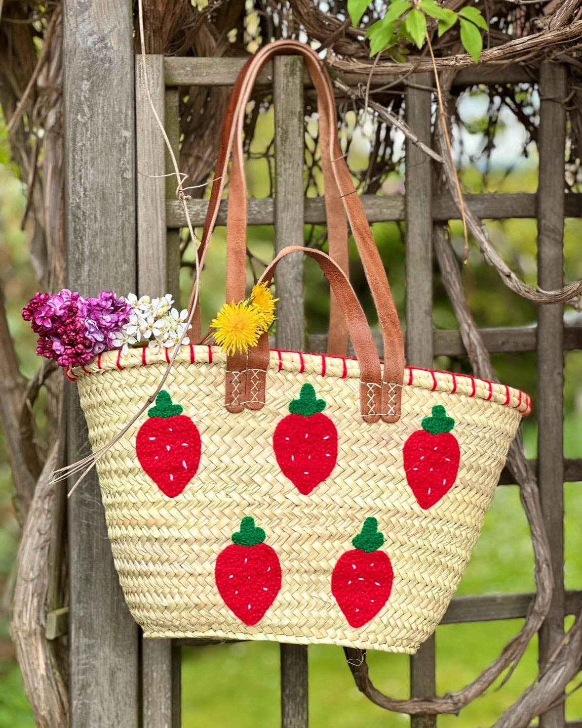 Strawberry Market Tote