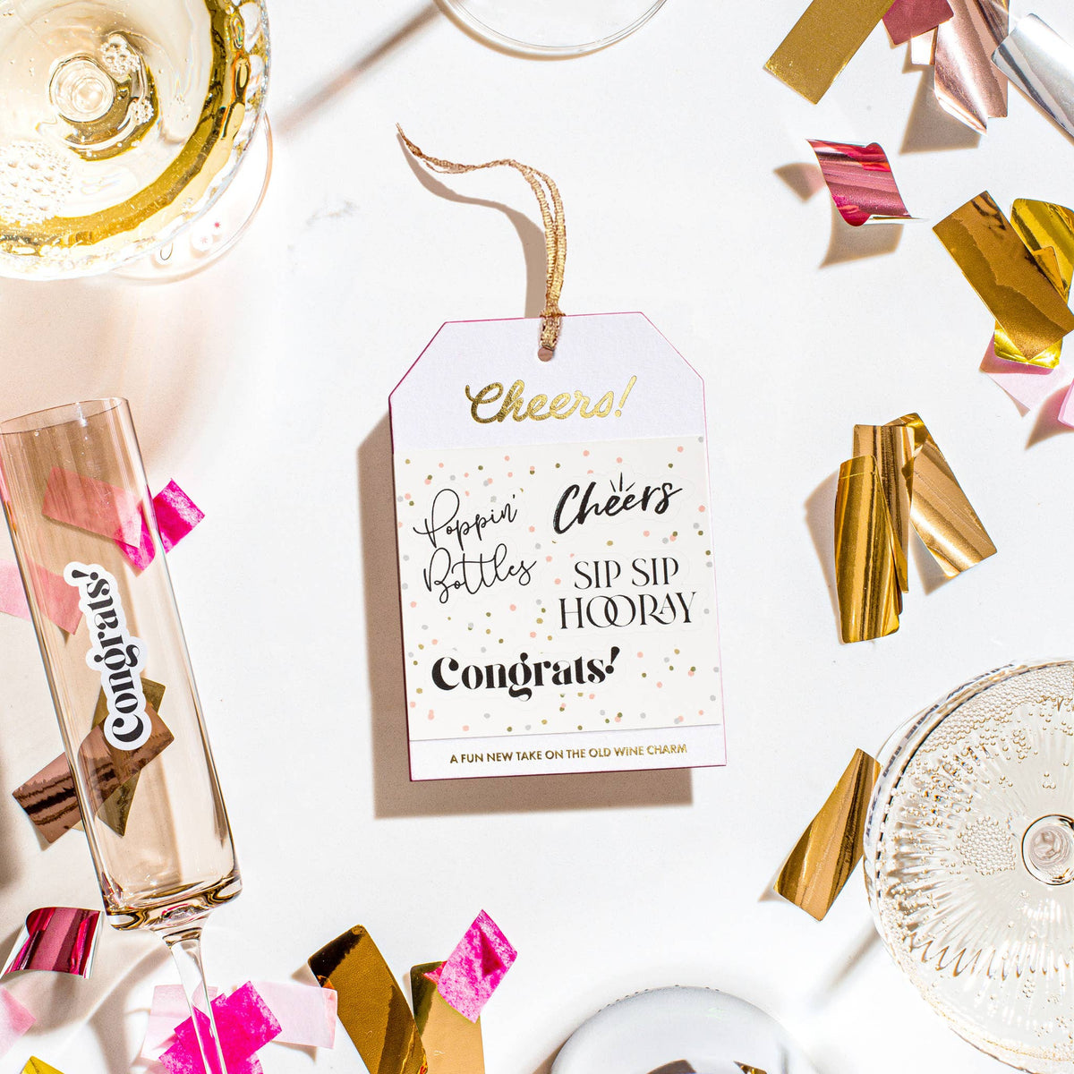 Congrats Drink Markers Gift Tag (2 Pack)