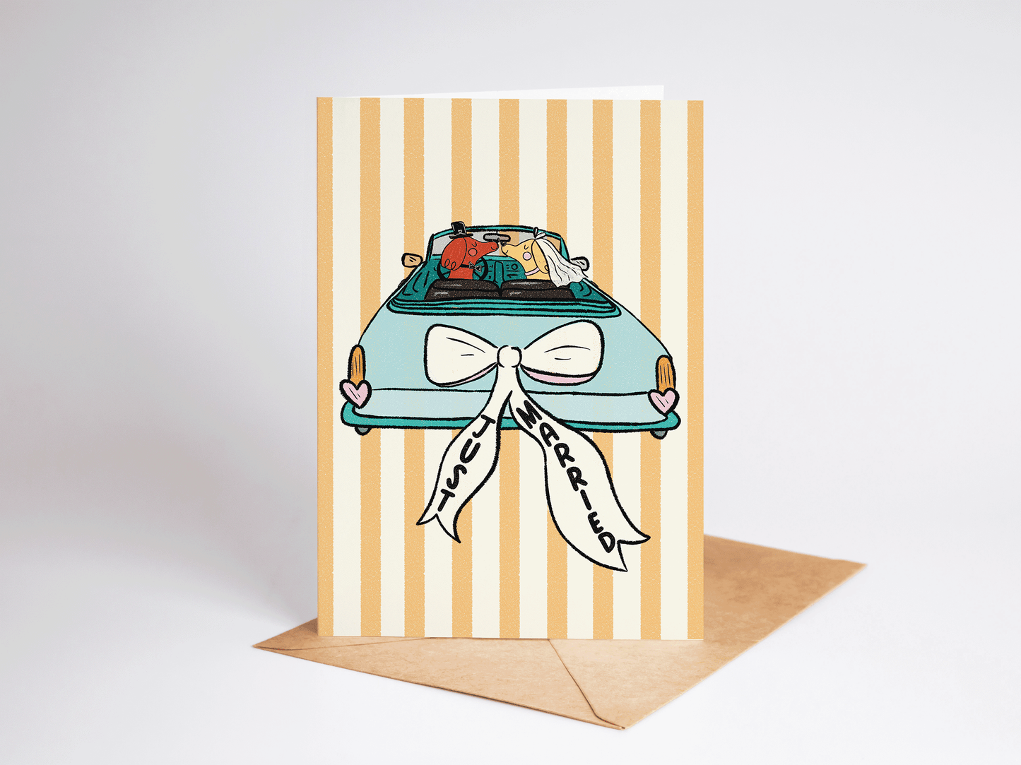 Just Married Greeting Card
