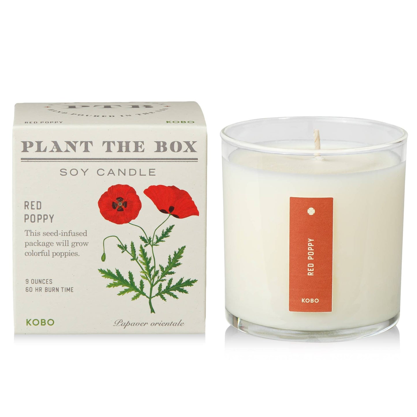 Red Poppy - Plant the Box Candle