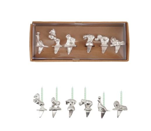 Circus Animal Birthday Cake Candle Holders
