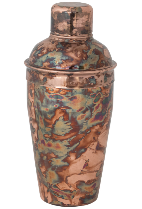 Oxidized Copper Cocktail Shaker