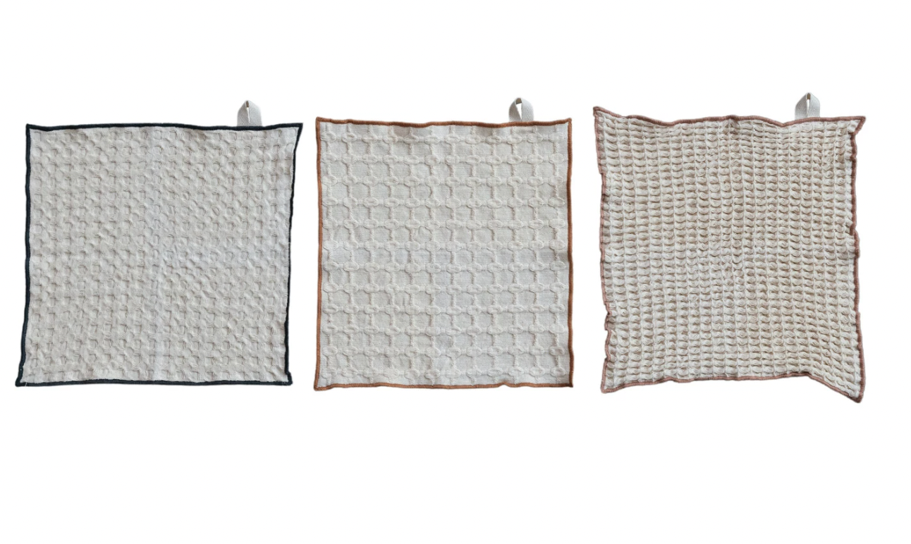 Square Cotton Waffle Weave Dish Cloths