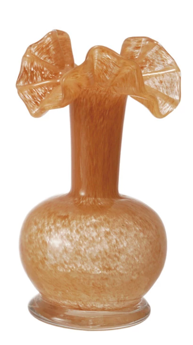 Ruffle Glass Vase