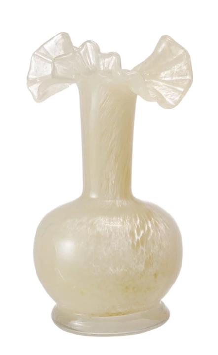 Ruffle Glass Vase