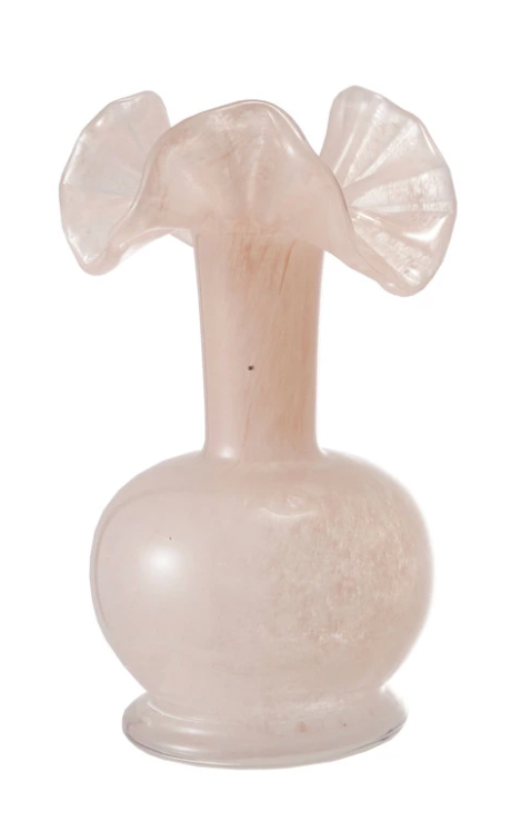 Ruffle Glass Vase