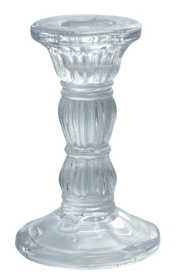 Glass Taper Candle Holder