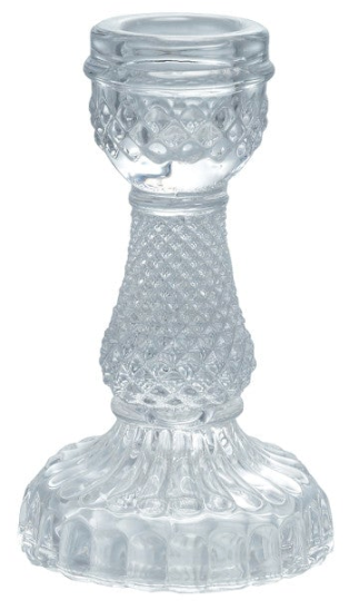 Glass Taper Candle Holder