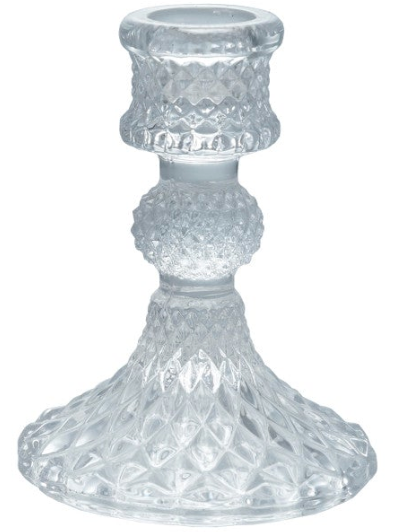 Glass Taper Candle Holder