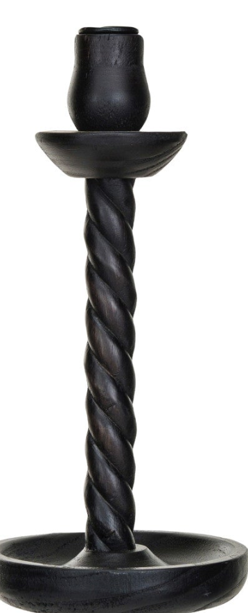 Carved Wood Taper Holders