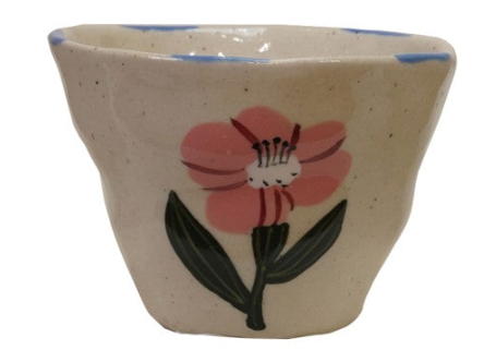 Ceramic Flower Pinch Pot