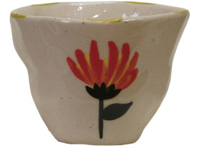 Ceramic Flower Pinch Pot