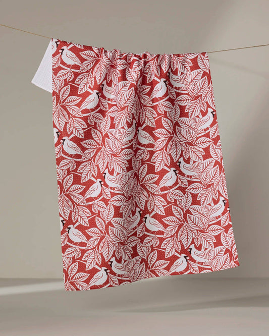 Cardinal Canopy Tea Towel