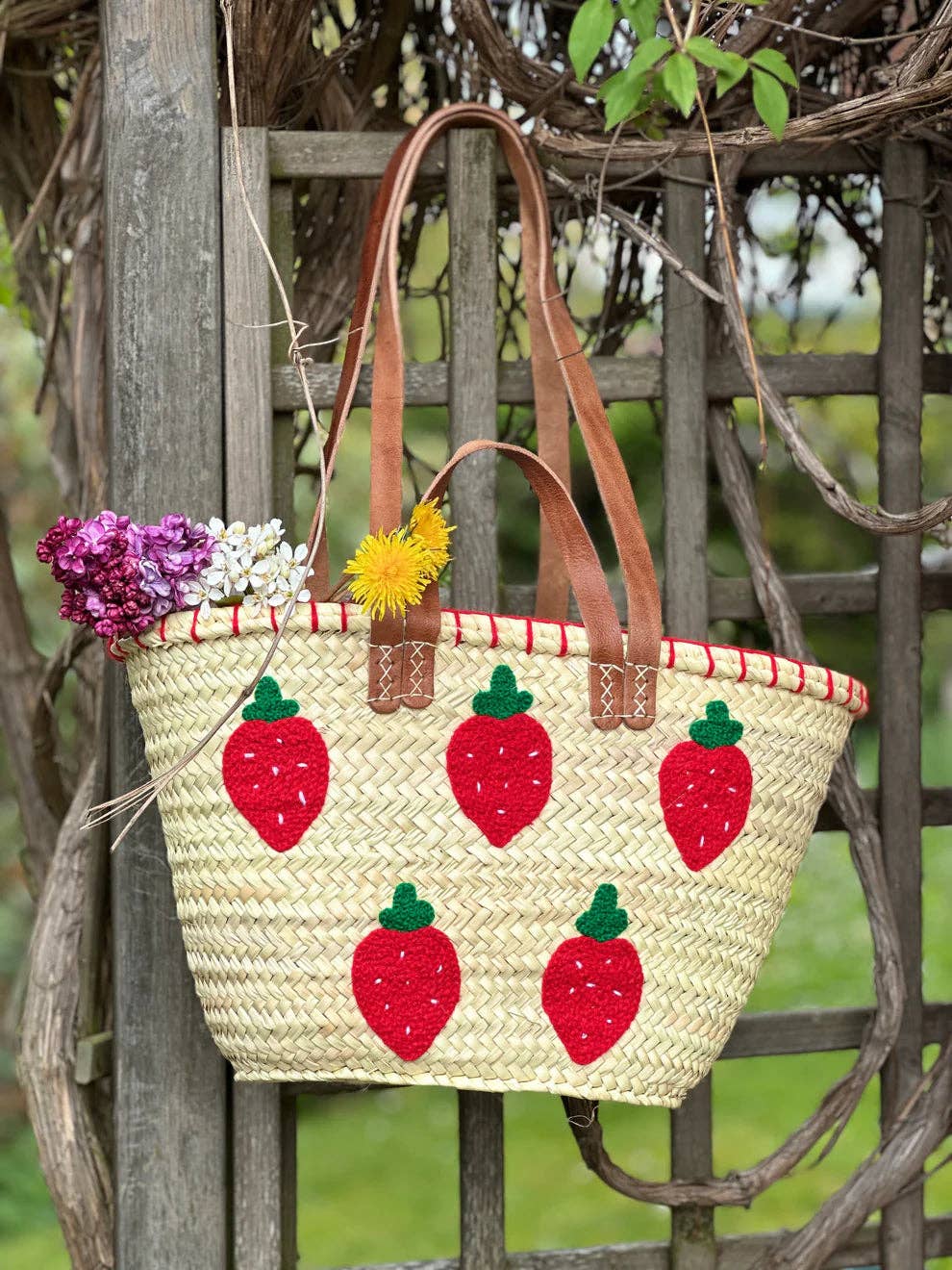 Strawberry Market Tote