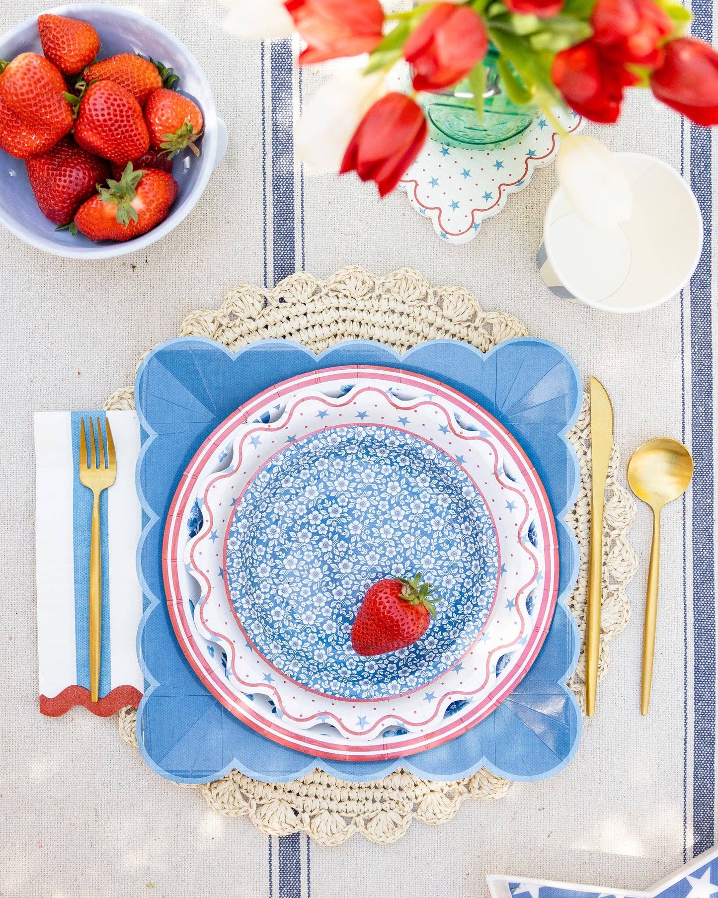 Hamptons Petite Stars Plates