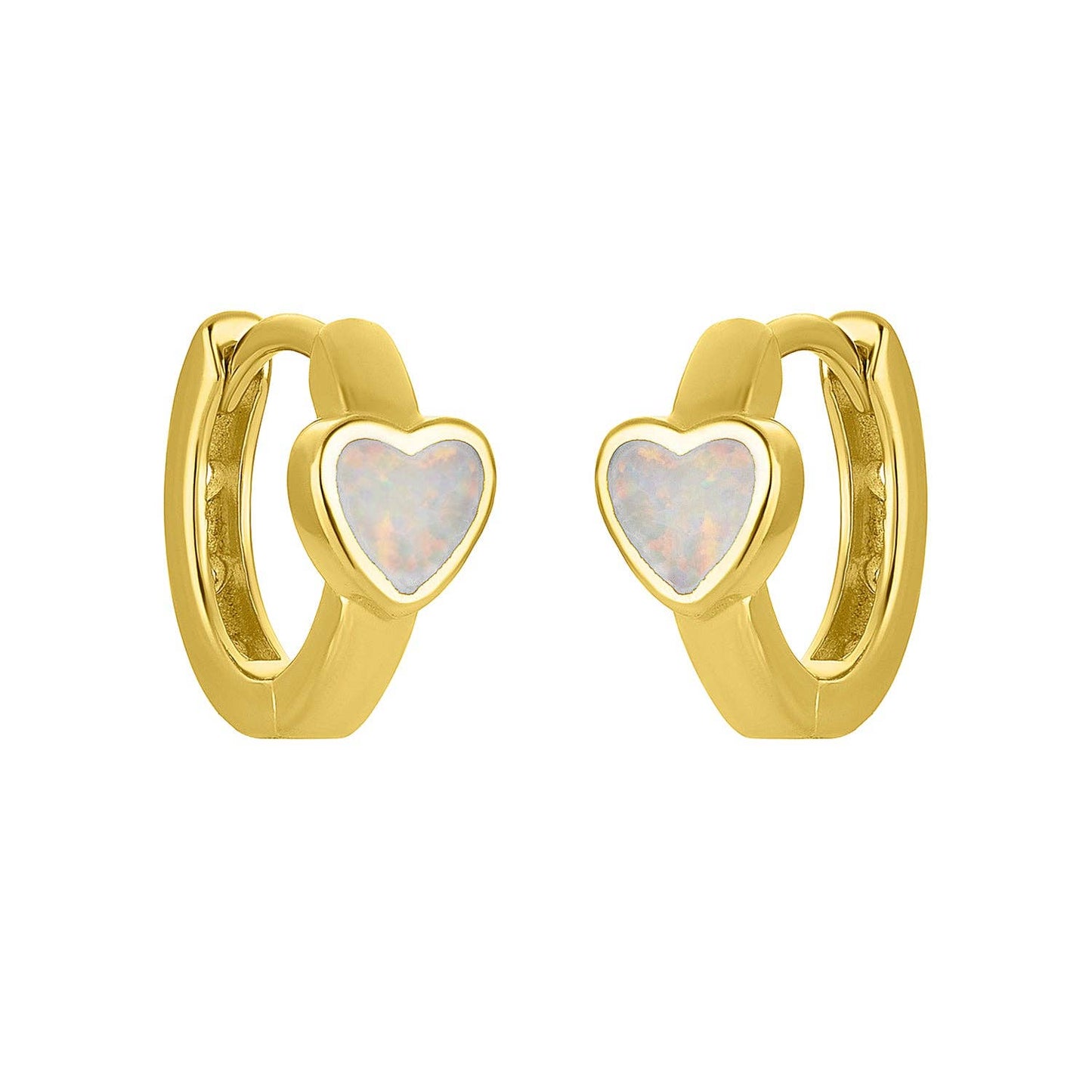 FYB Littles Opal Heart Huggies