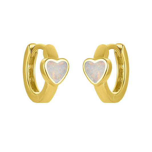 FYB Littles Opal Heart Huggies