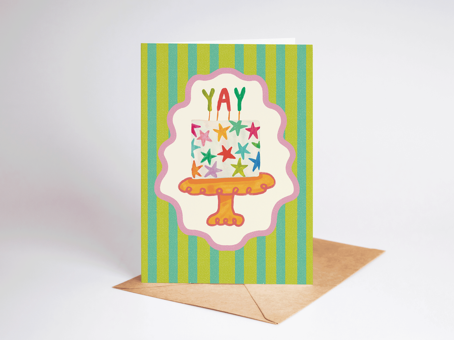 YAY Congrats Cake Greeting Card