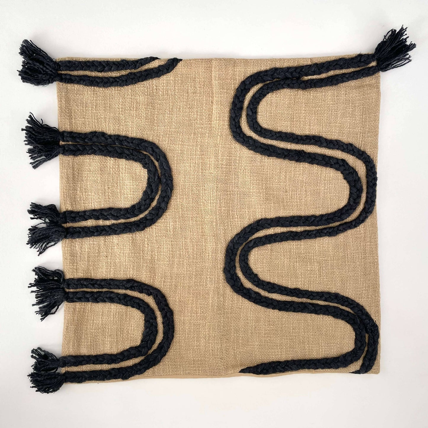 Hand Woven Braided Pillow