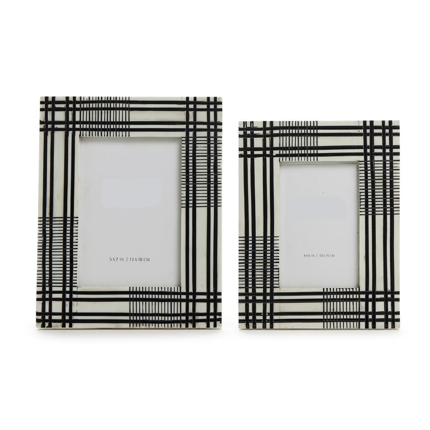 B&W Plaid Frames in 4x6" and 5x7"