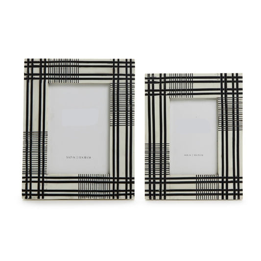 B&W Plaid Frames in 4x6" and 5x7"