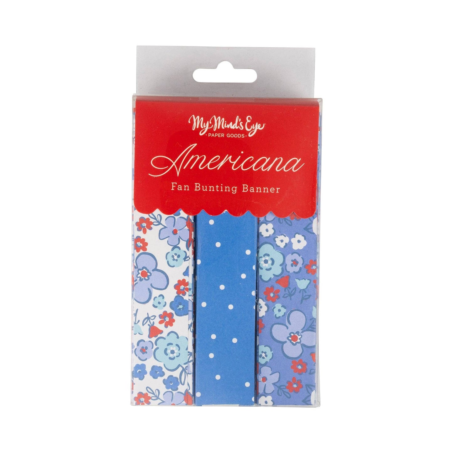Floral Americana Bunting Banner
