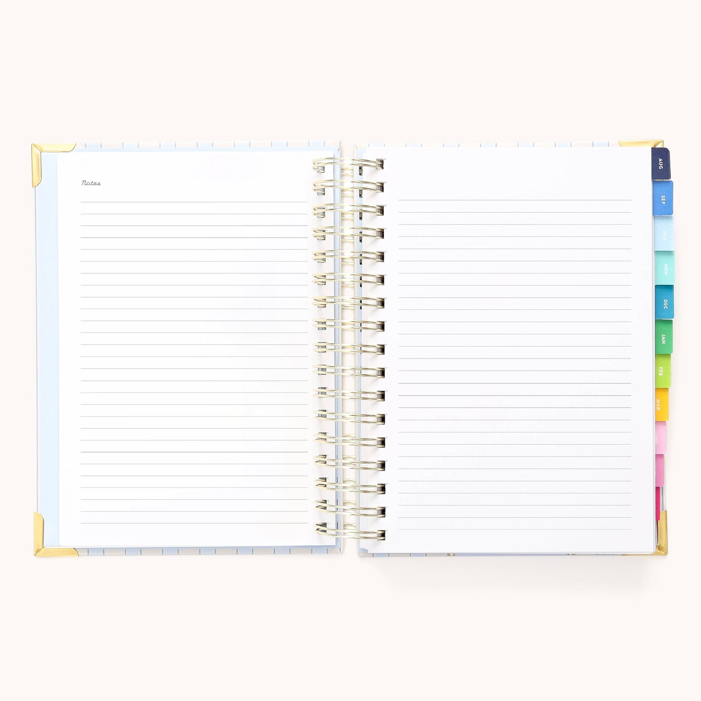 2025-2026 Spiral Daily Simplified Planner - Serene Stripe