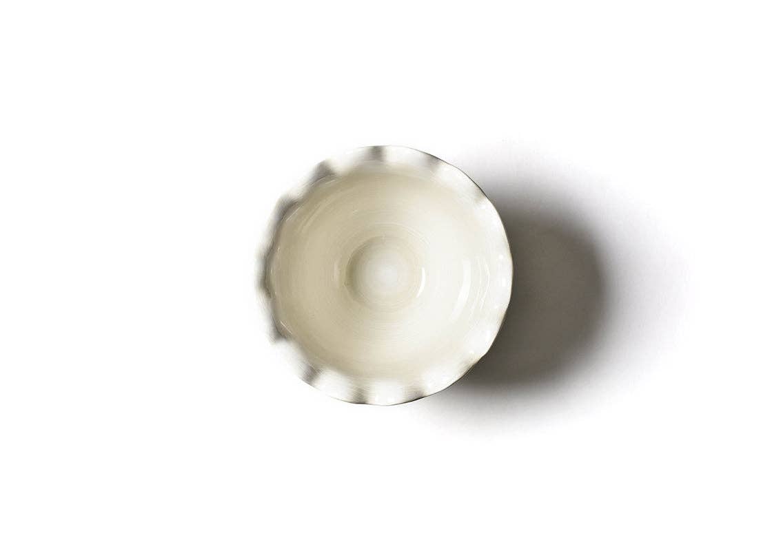 Signature White Ruffle Bowl